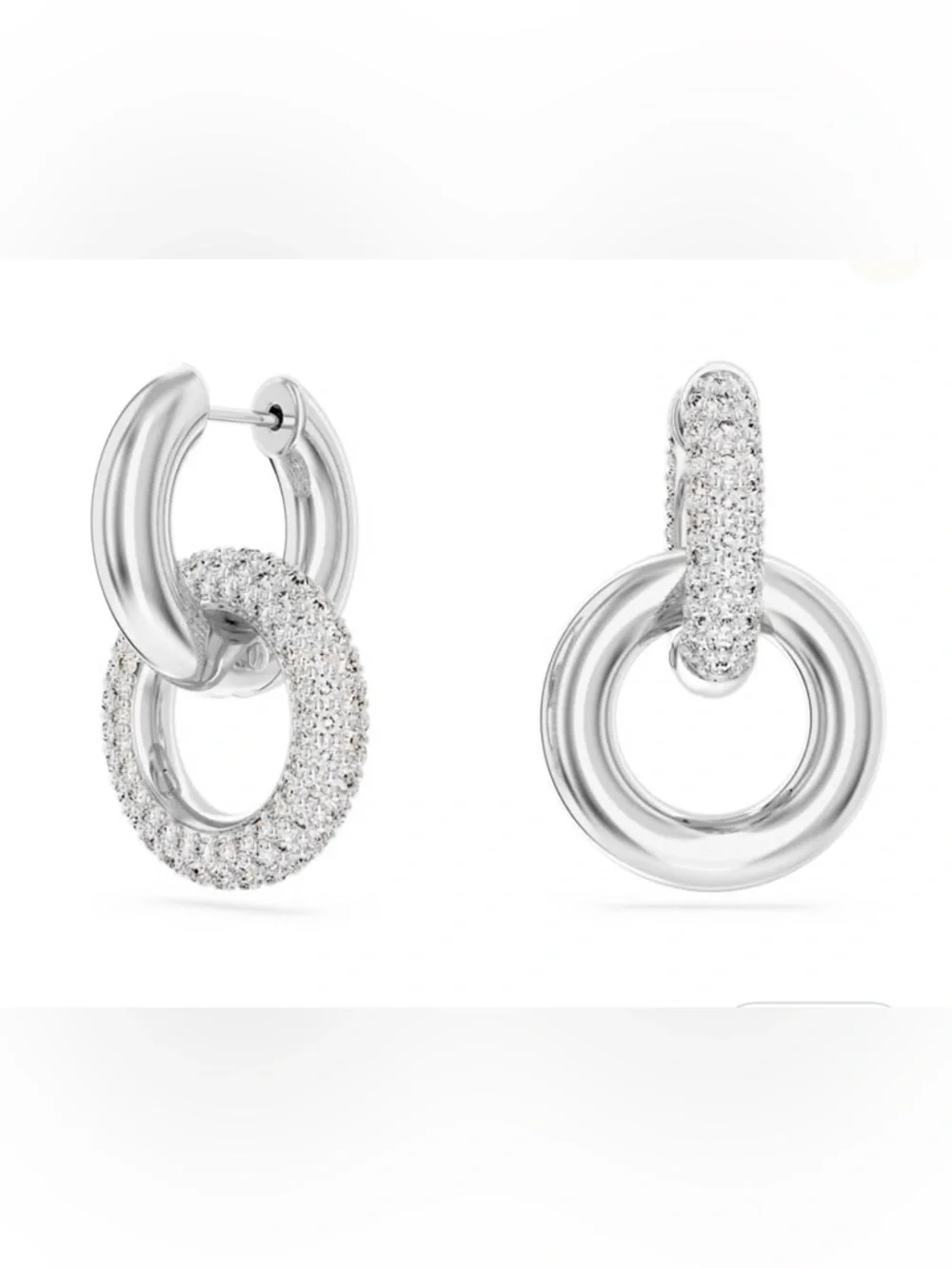 Swarovski Dextera hoop earrings - Picture 3 of 4